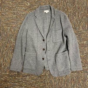 Wallace & Barnes Grey Knit Cardigan Blazer